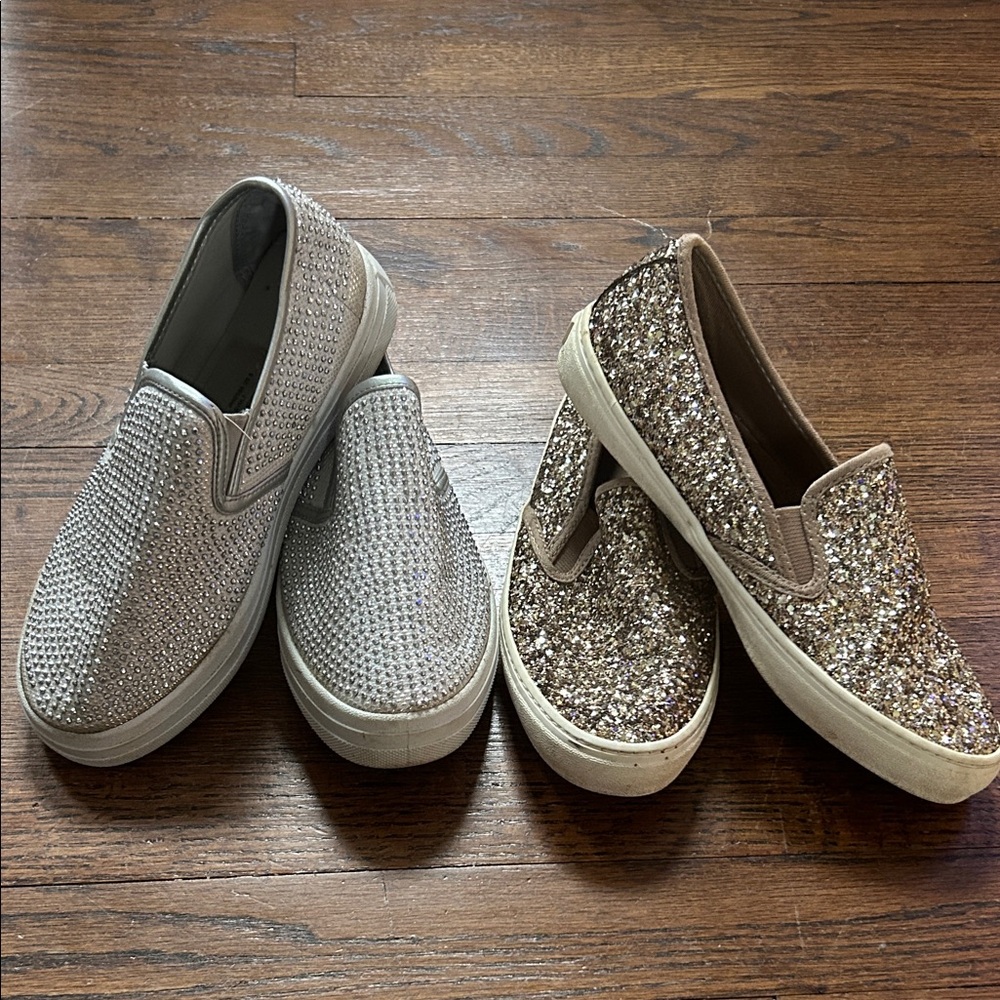 Women’s glitter slide on shoes